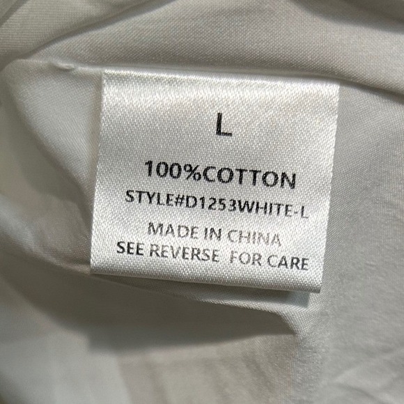 Magnolia Boutique Mini Dress Size Large White Smocked Tiered Ruffle Cotton Boho - Picture 5 of 10